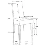 A stack of two grey velvet dining chairs, illustrating that they are sold as a set of two.