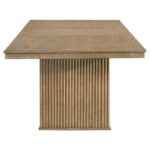 Adina rectangular oak veneer dining table with extension leaf