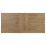 Adina rectangular oak veneer dining table with extension leaf