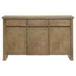 Adina oak veneer sideboard with vertical reeding and storage
