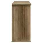Adina oak veneer sideboard with vertical reeding and storage