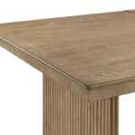 Adina rectangular oak veneer dining table with extension leaf