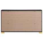 Marceline black and gold 6-drawer dresser – modern Art Deco bedroom furniture Tampa
