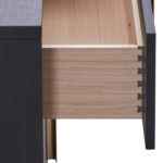 Marceline black and gold 6-drawer dresser – modern Art Deco bedroom furniture Tampa