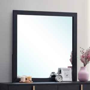 Marceline Black Rectangular Dresser Mirror for Modern Bedrooms