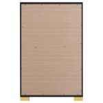 Marceline black and gold 5-drawer chest for modern bedroom furniture