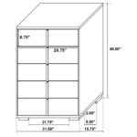 Marceline and gold 5-drawer chest for modern bedroom furniture