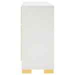 Modern white and gold dresser with six drawers – Marceline bedroom furniture Tampa