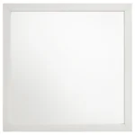Marceline white dresser mirror with minimalist frame – modern bedroom accent mirror