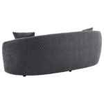 Brookside Gray Velvet Sofa with Gold Accents – Comfortable Modern Sofa