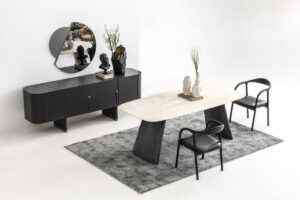 Customizable dining and living room furniture at De'Luxe Home Decor & Furniture in Tampa