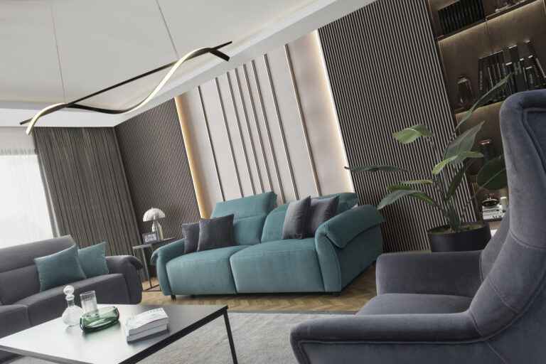 Green Modular Motorized Recliner Sofa – Comfort Meets Modern Design