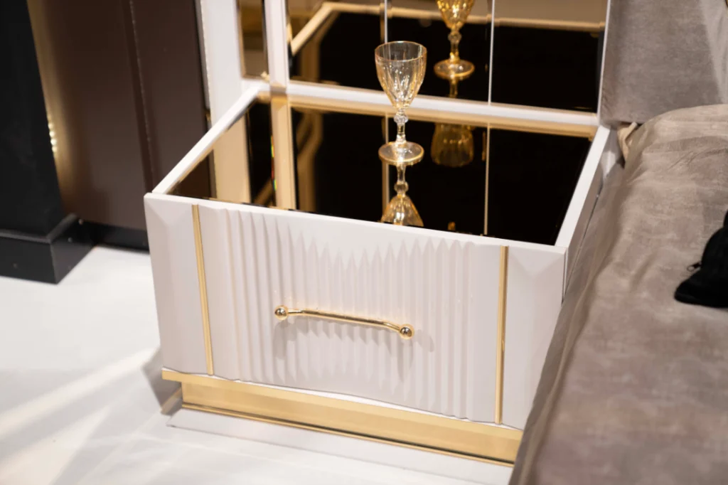 Luxury mirrored nightstand Tampa FL