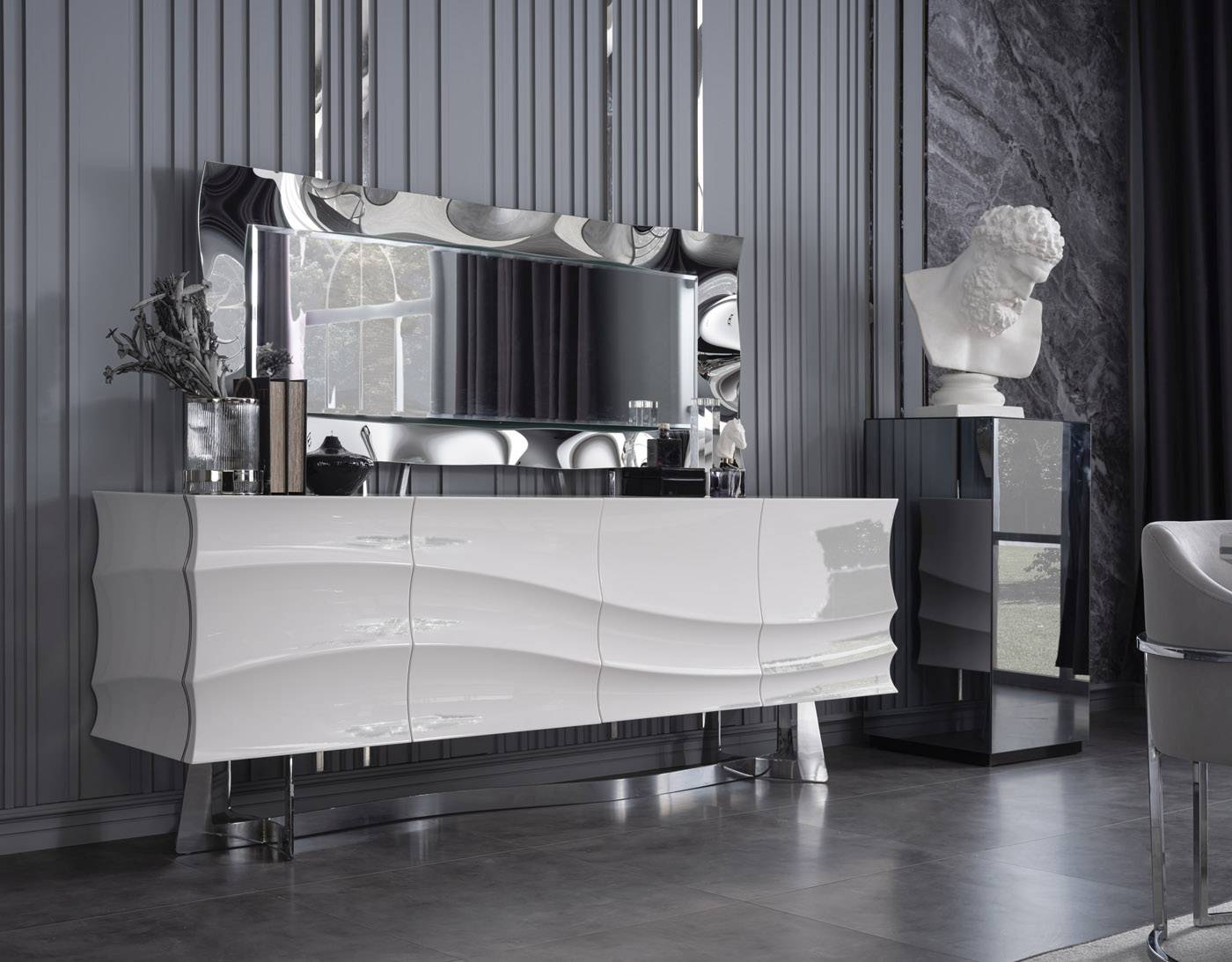 Infinity White Sideboard