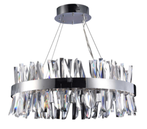 Elegant K9 crystal chandelier designed for living rooms, offering a luxurious and radiant ambiance.