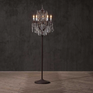 K9 crystal floor lamp offering a touch of elegance and modern design for your living or bedroom.