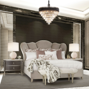 Modern K9 crystal chandelier designed for bedrooms, adding a touch of luxury and elegance to your space.