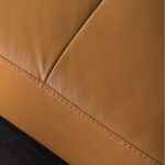 Vadso Sectional Right Chaise Contemporary Tangerine 2-Piece Modern Sofa with Leather Match Upholstery