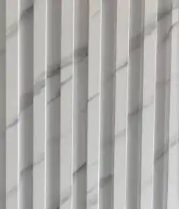 carrara look wpc marble fluted wall panel tampa bay decorative design