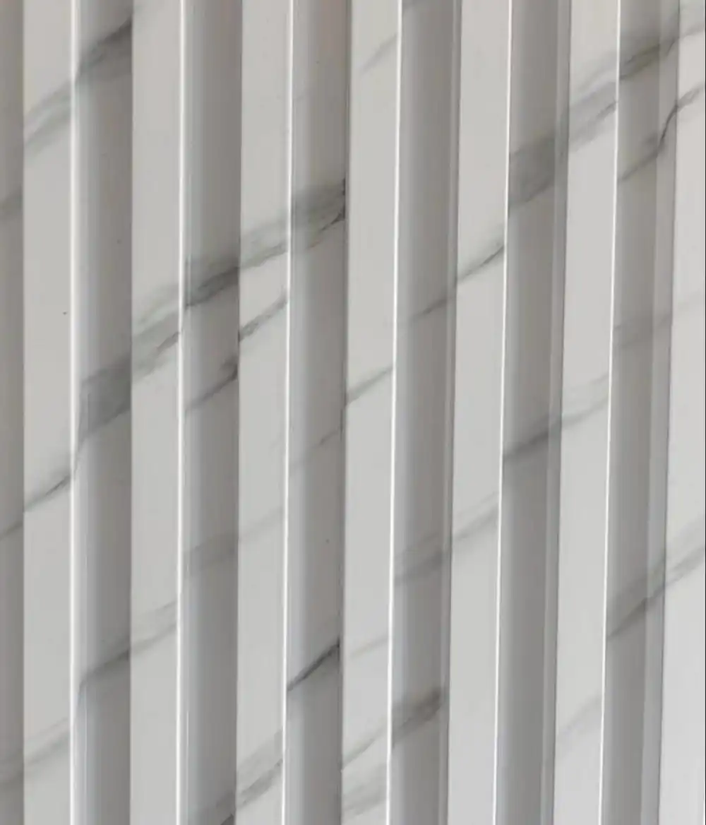 carrara look wpc marble fluted wall panel tampa bay decorative design