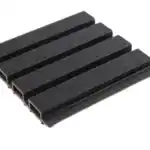 wpc black outdoor fluted wall panel
