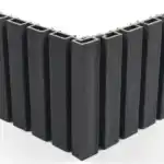 wpc outdoor fluted wall panels corner installation