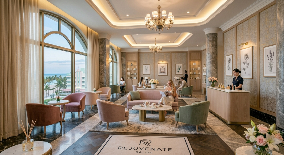 Contract spa and salon furniture Tampa Florida -- European wellness and reception collections