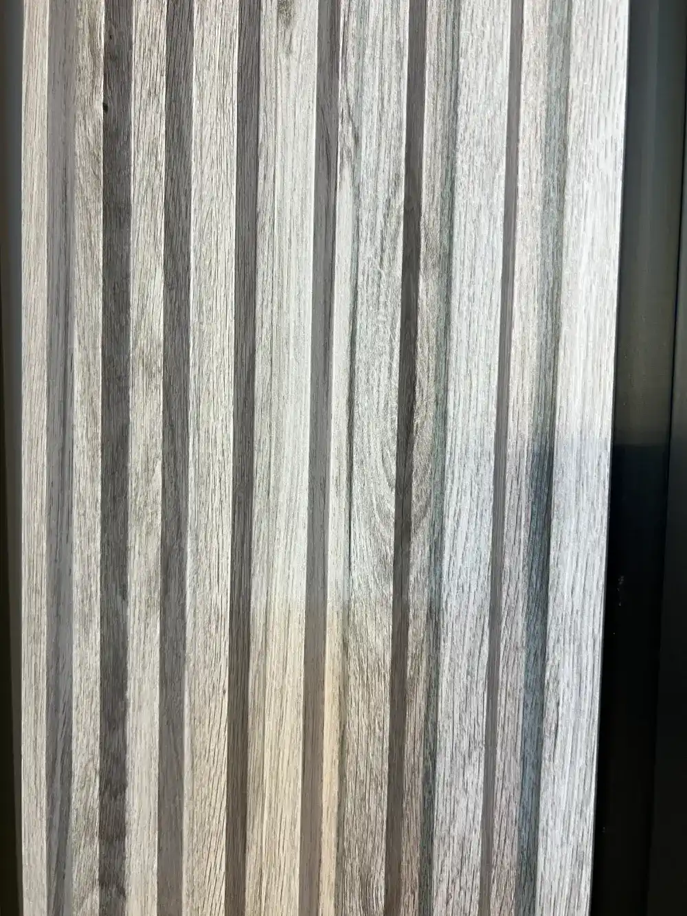 wpc gray wood looking fluted wall panel tampa bay