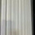 close up of wpc white fluted wall panel tampa bay decorative design