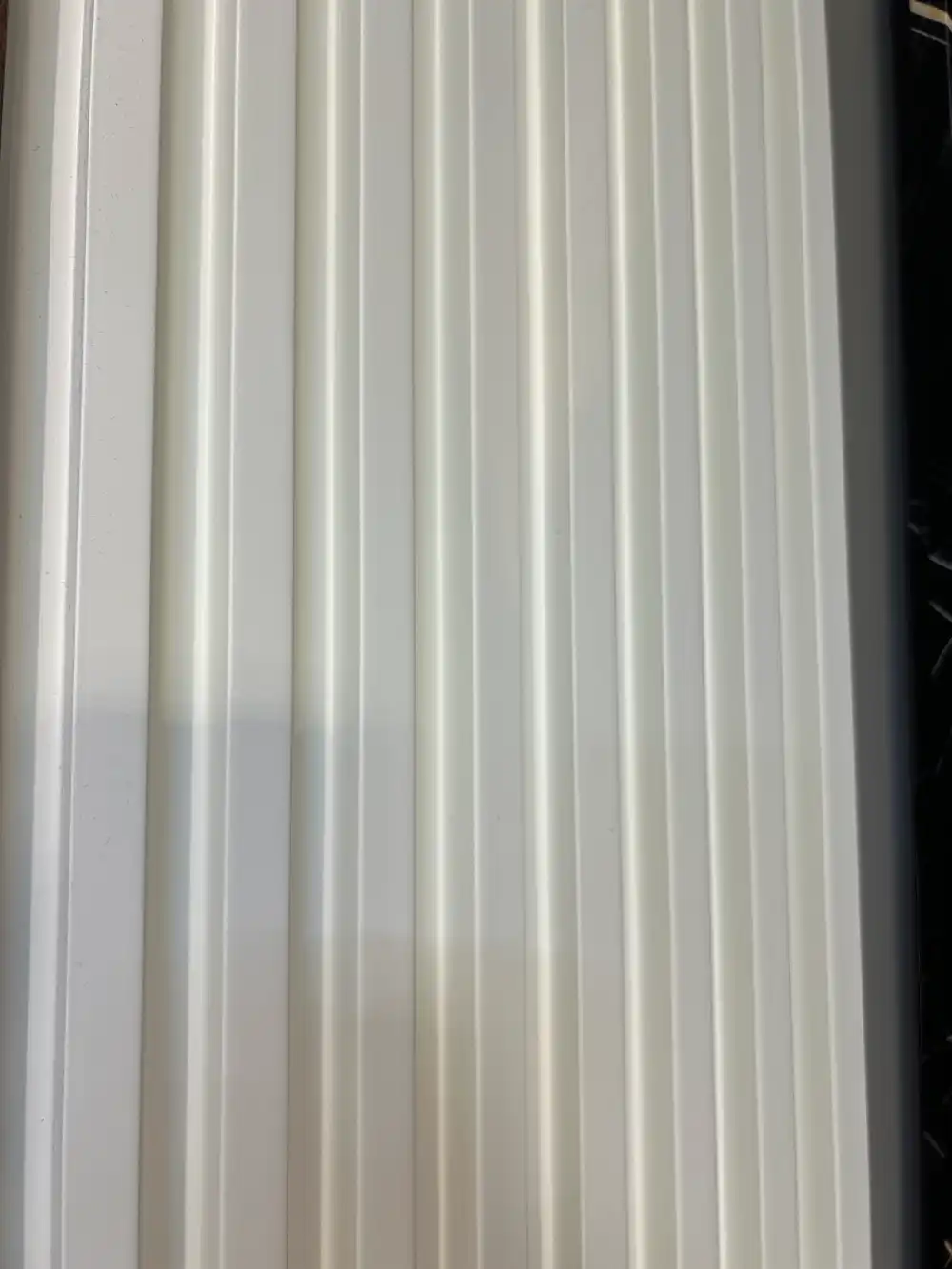 close up of wpc white fluted wall panel tampa bay decorative design