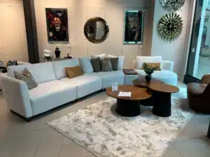 Modern luxury living room furniture set at Deluxe Home Decor & Furniture in Tampa