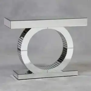 world console silver, mirrored console table, entrway table