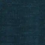 Close-up texture shot of the deep navy blue polyester upholstery fabric.