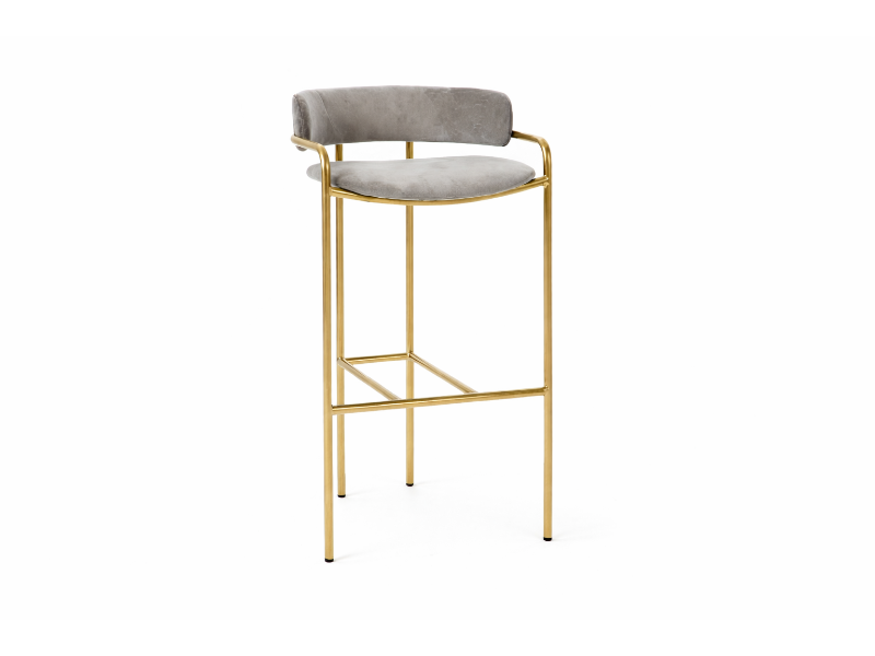Metal frame contract bar stools for restaurants and craft bars — powder-coated commercial seating Florida