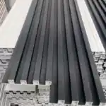 wpc black fluted wall panel dark wood look tampa supplier