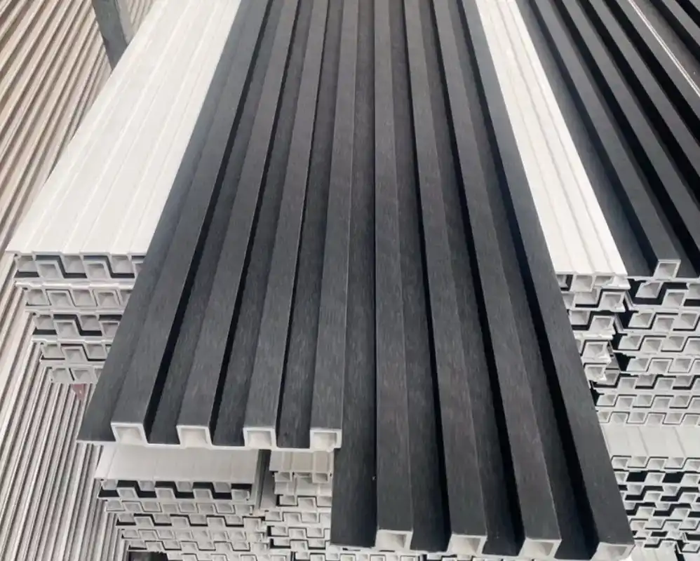wpc black fluted wall panel dark wood look tampa supplier