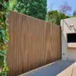 wpc walnut exterior fluted wall panel backyard tampa