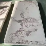 Emperador light PVC marble sheet with brown and copper tones, luxury marble wall panel design.
