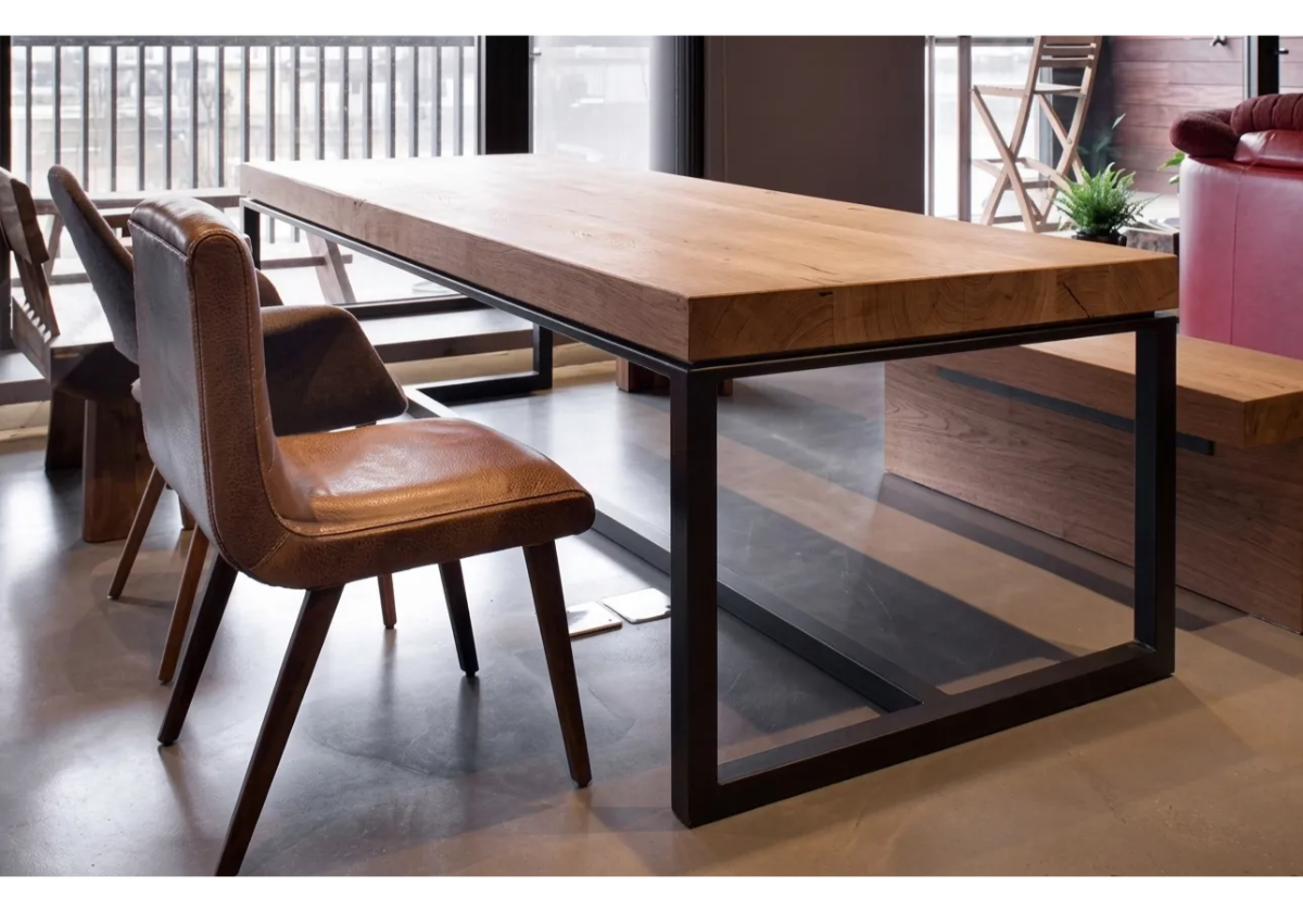 Rectangular contract dining tables for high-volume restaurants and hotel dining rooms — commercial grade Florida