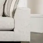 Alameda Sectional Sofa padded track arm detail.