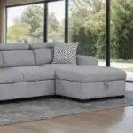 Chatteris Gray Sectional Sofa with Right Chaise in modern living room