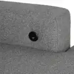 Chatham Gray Sectional Sofa built-in USB charging ports.