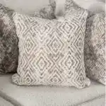 Moorpark Sectional Sofa diamond patterned accent pillow in Tampa.
