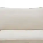 Crayford Taupe Sectional Sofa backrest cushion in traditional linen fabric.