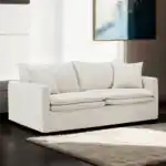 Crayford Taupe Linen Sofa – Traditional 3 Seater Sofa in Tampa Living Room