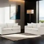 Crayford Taupe Sofa in Traditional Living Room Setup – Tampa Furniture
