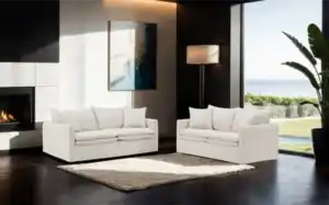 Crayford Taupe Sofa in Traditional Living Room Setup – Tampa Furniture