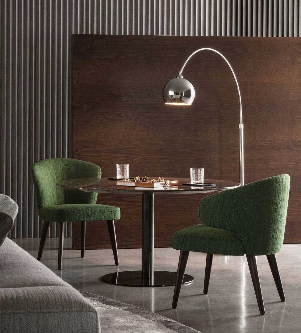 Upholstered contract dining chairs for hotel restaurants and fine dining — European commercial seating Florida
