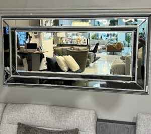 beaded mirror, rectangular mirror, tampa mirror