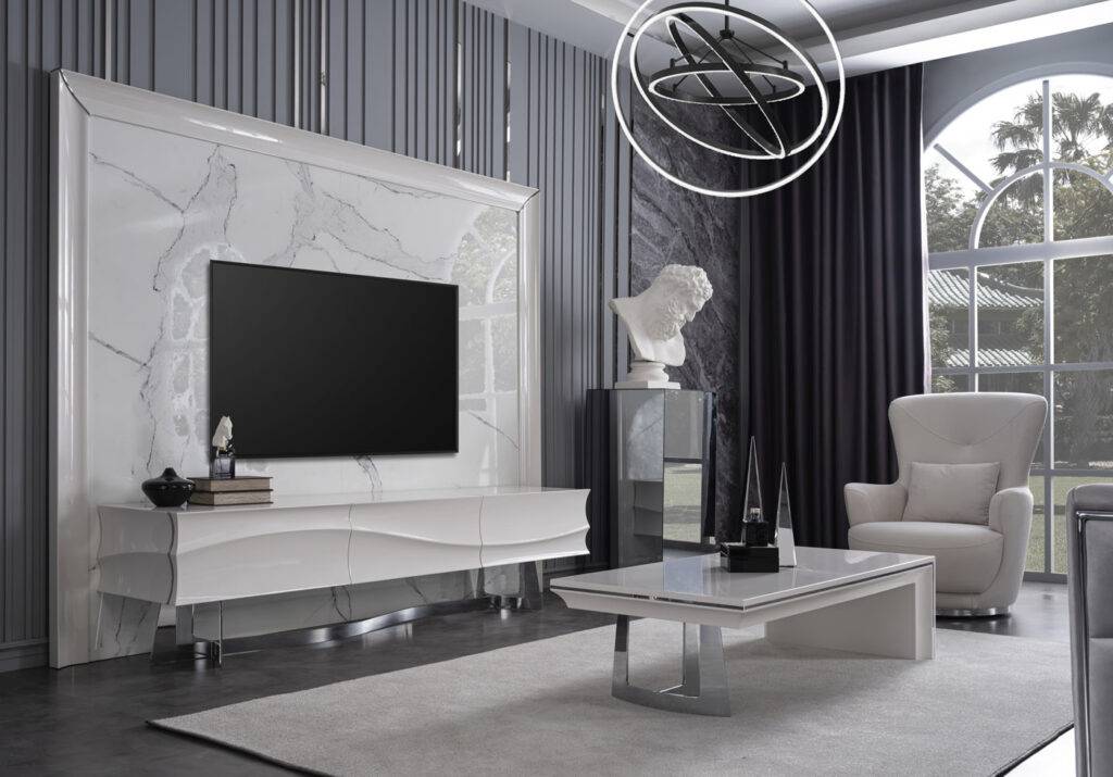 Infinity White Tv Stand Bottom